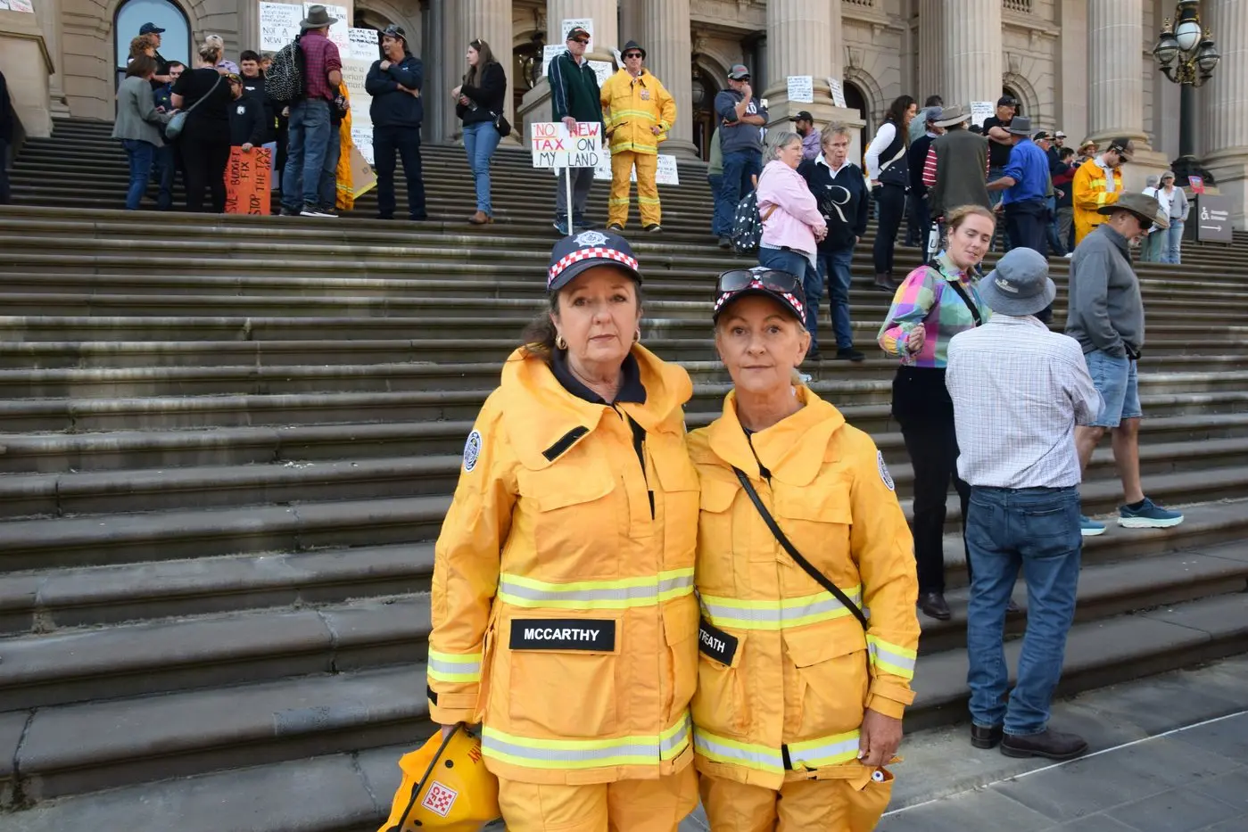 DECEITFULLY: Baddaginnie CFA volunteers Wendy McCarthy and Melinda Pentreath said they had been drip fed information on the levy. \\u201CI think there has been a lot of misinformation passed around,\\u201D Ms Pentreath said. PHOTO: Duong Nguyen