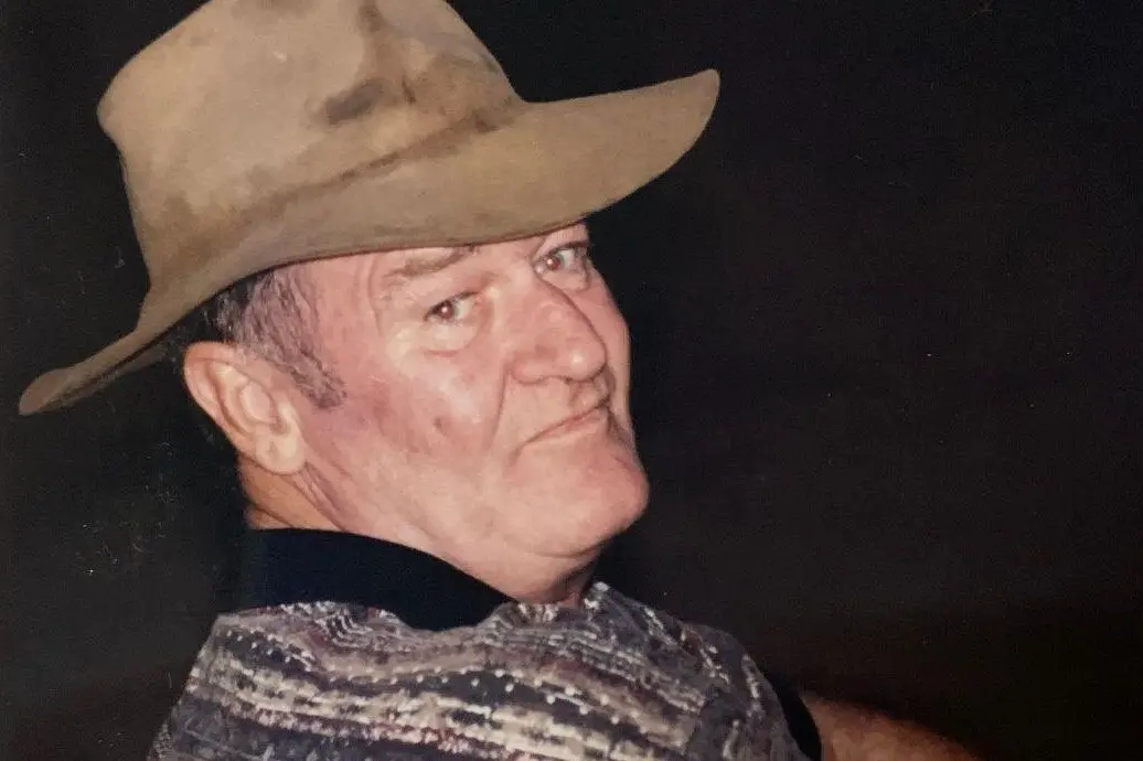 FAMOUS LIKENESS: Ron William Press was nicknamed \\'The Duke\\' for his likeness to John Wayne. Id:40203