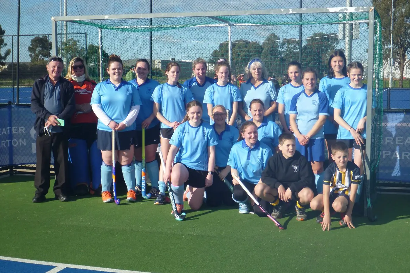 A FAMILY AFFAIR: The Euroa B Grade Women\\'s team includes many family members - Bernie Shallard (left standing), Anne Murray, Indie Mildren-Nicel, Stevie Mildren-Nicel, Chloe Hamill, Kate Shallard, Kira Hamill, Gayle Shallard, Ada McKeachie, Kim Starkey, Evie Stefanos and Rylee Potter; Elise Durkin (front left), Tania Durkin, Erin Durkin, Kim Hamill, Joel Hamill and Aidan Hamill. PHOTOS: Chris Chittick