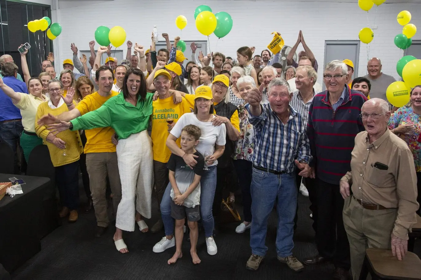 CLEELAND CONFIRMED: Annabelle Cleeland from The Nationals has been elected as the new Member for Euroa, finishing ahead of Labor candidate Angela Tough. PHOTOS: Dale Mann Id:34051