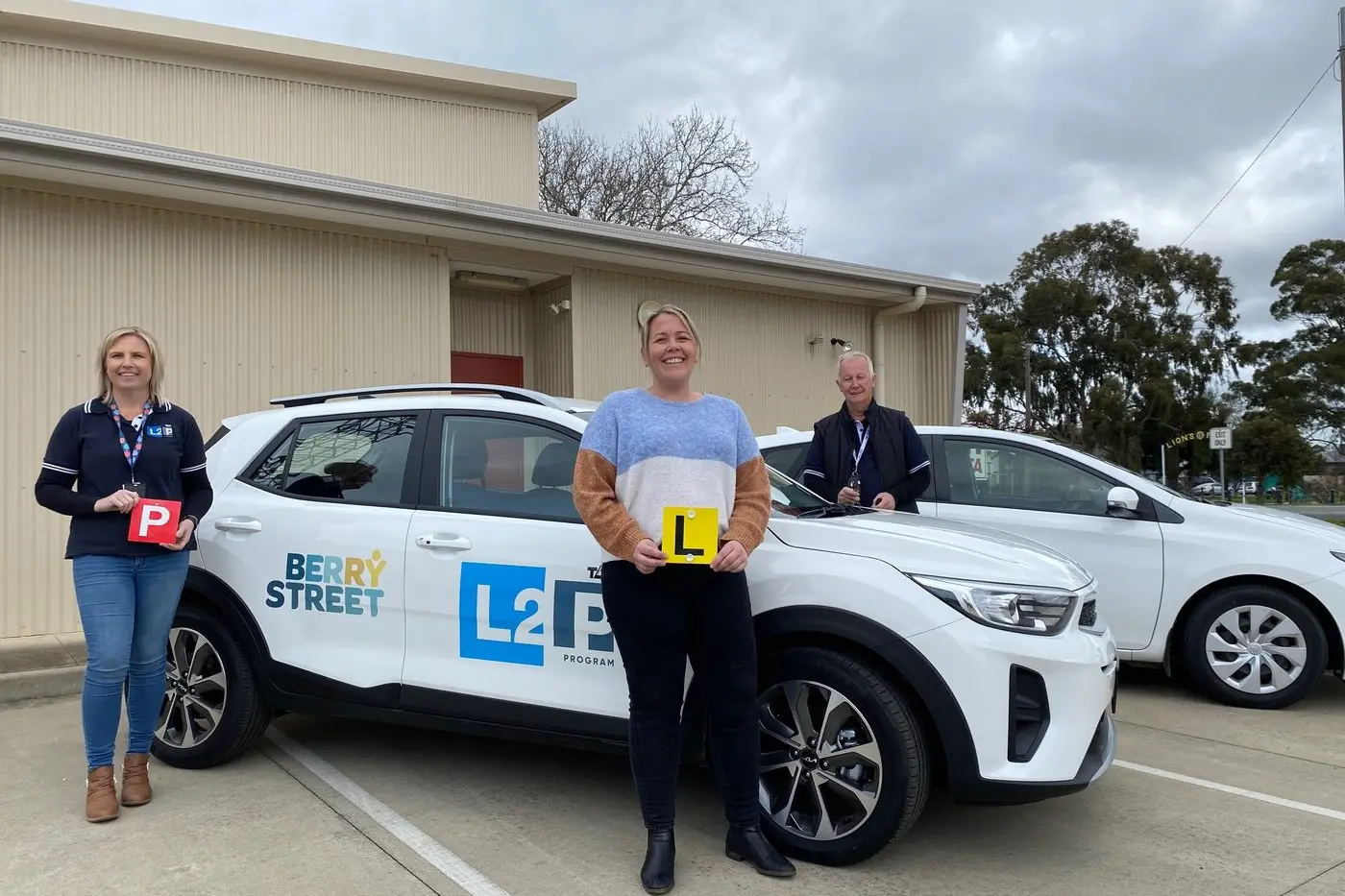 NEW CAR FOR LEARNERS: Young drivers taking part in the  TAC L2P Program will be able to drive using a brand\\u2013new vehicle. Pictured (from left); Berry Street L2P Program senior coordinator Jenni Bowles, Strathbogie Shire Councillor Kristy Hourighan and outgoing Berry Street L2P Program senior coordinator Bill Winters. Id:30250