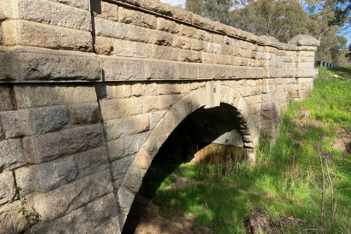 NOT SUITABLE: The historic Pranjip Bridge south of Longwood has been deemed unsuitable to transport superloads intended for the West Gate Tunnel project, with representatives only informing the Locksley and Longwood communities last week of their plans for an alternative route through their towns. PHOTO: Longwood Action Group