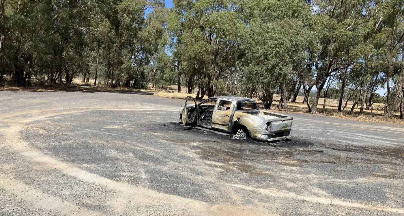 Ute torched at Balmattum