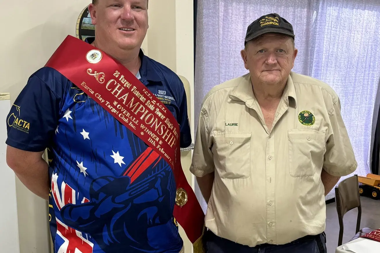 LEADING THE WAY: Colin Finn celebrates his victory as the State TWR SB Champion.