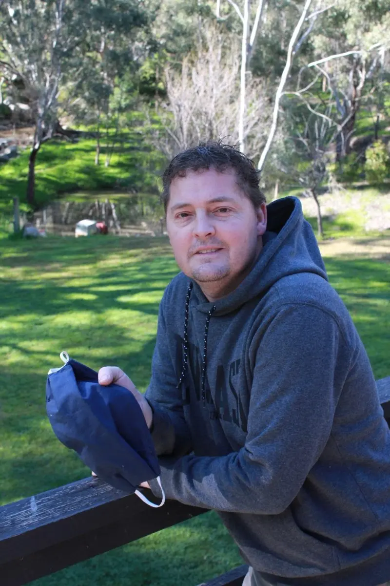 BE MINDFUL: Steven Jeffrey says that he is worried for other people who can\\'t wear masks.