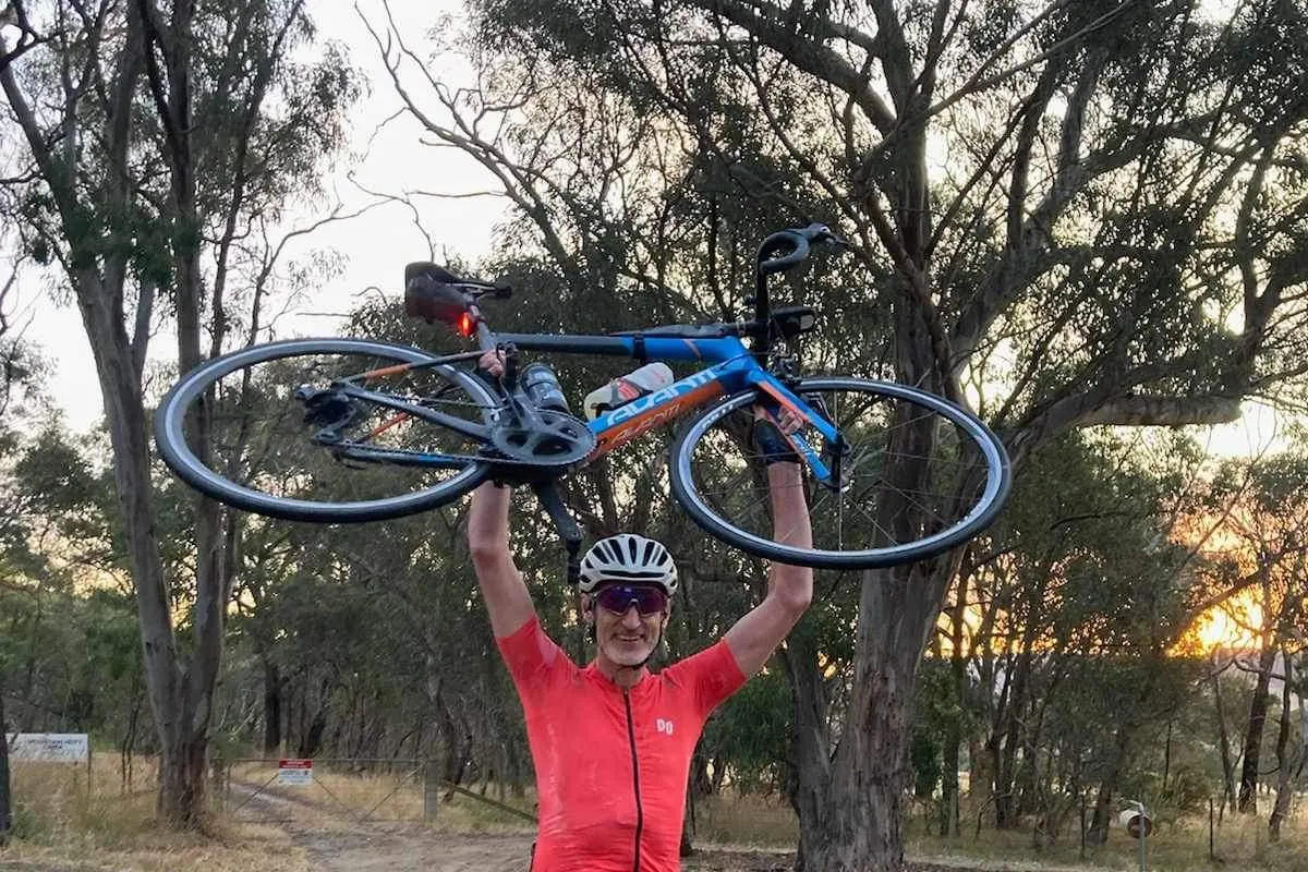 PROUD MOMENT Everest has been conquered, Michael Kanizay achieved 8848 metres elevation gained in a single day.