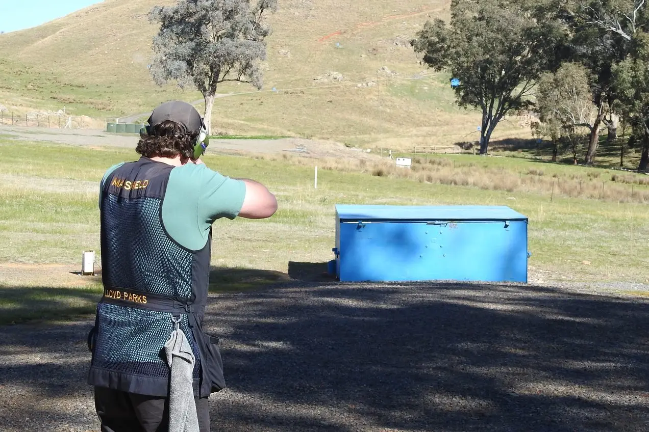 FOR THE WIN: Lloyd Parks fires the winning shot in the Keith McKendrick Memorial P/S Championship, securing a triumphant finish.