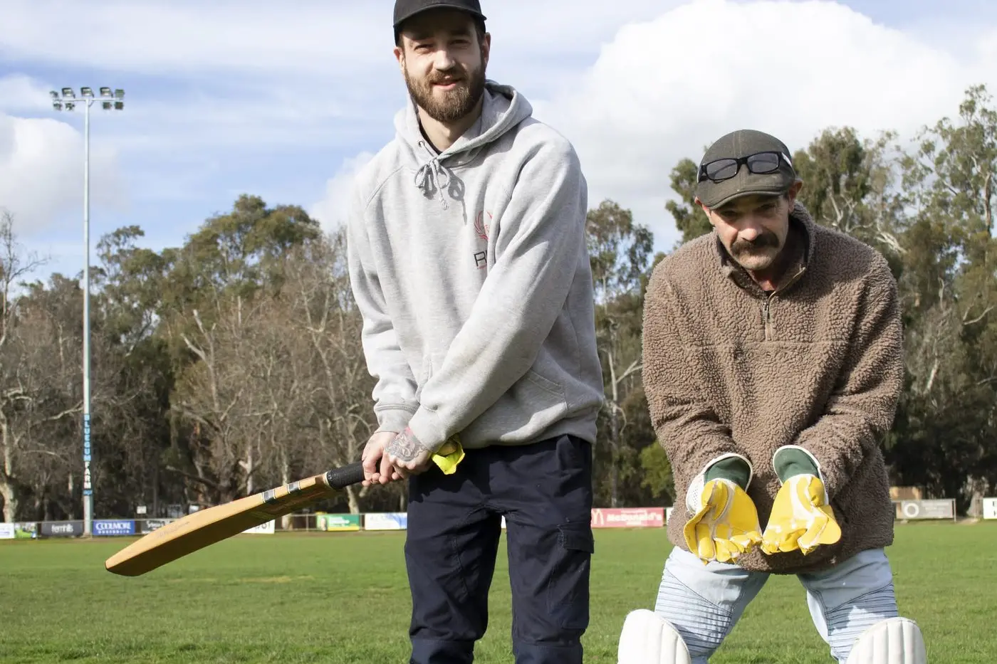 PROUD PANTHERS: Bogie Panthers president Brad James (left) and vice captain Bill Webb. PHOTO: Dale Mann