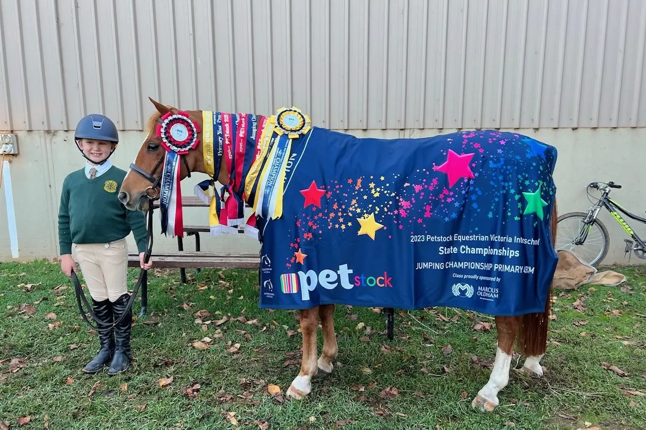 Capturing the moment: Charlie and her champion pony Sunshine, Lollipop and Rainbow.