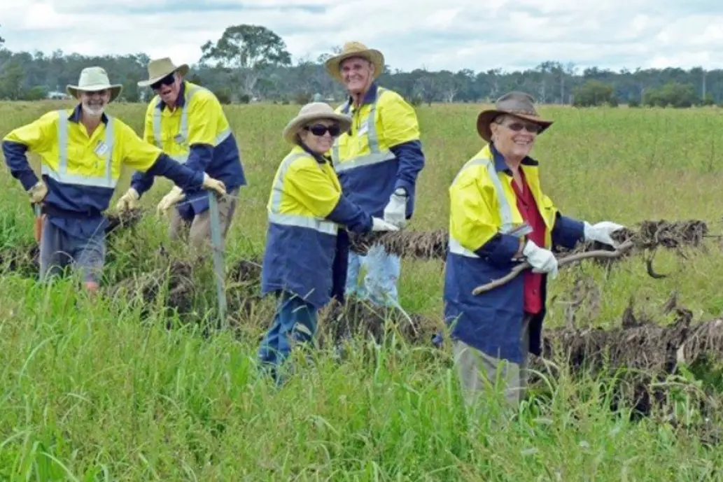 LOOKING FOR VOLUNTEERS: Volunteer group BlazeAid, which rebuild fences and structures for flood and fire impacted families, is seeking more help from community members. PHOTO: BlazeAid Id:37848