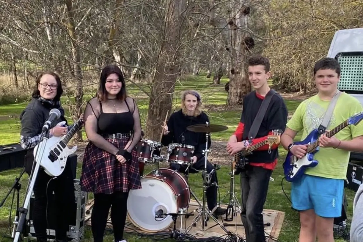 CHALLENGING TIMES: YNot, local band with five members including Zali Greasley, Jack Williams, Maison McCall, Jordan and Tyler Kipping, suffered from not being able to play music live. PHOTO: Carina Greasley