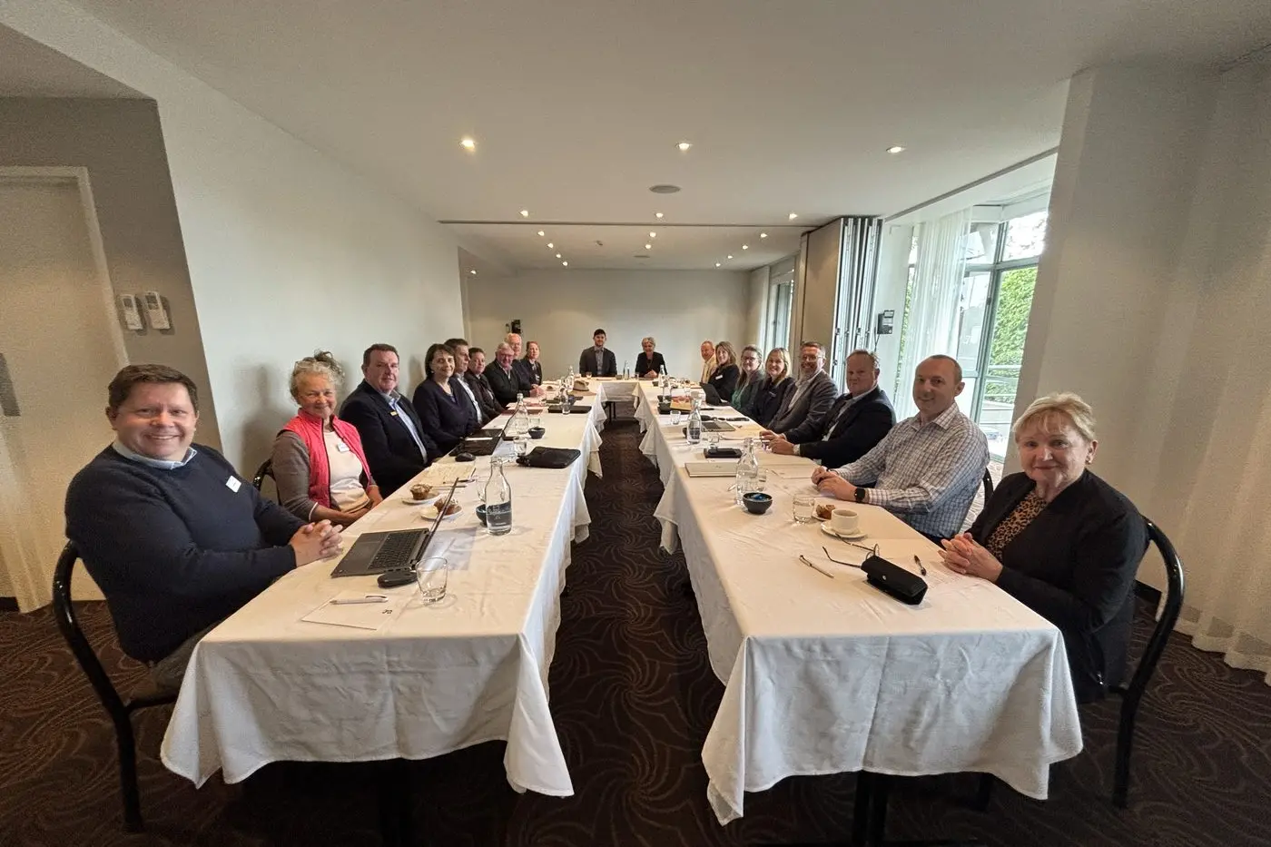 GATHERED: Mayors nd representatives of Indi electorate shire gathered for Helen Haines\\' Roundtable conference.