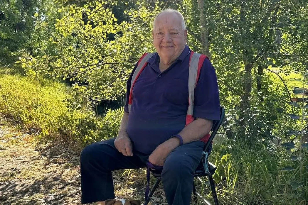 250 AND GOING STRONG: Bruce Moser, with his park-pooch Toby, has been a regular feature at parkrun every Saturday.