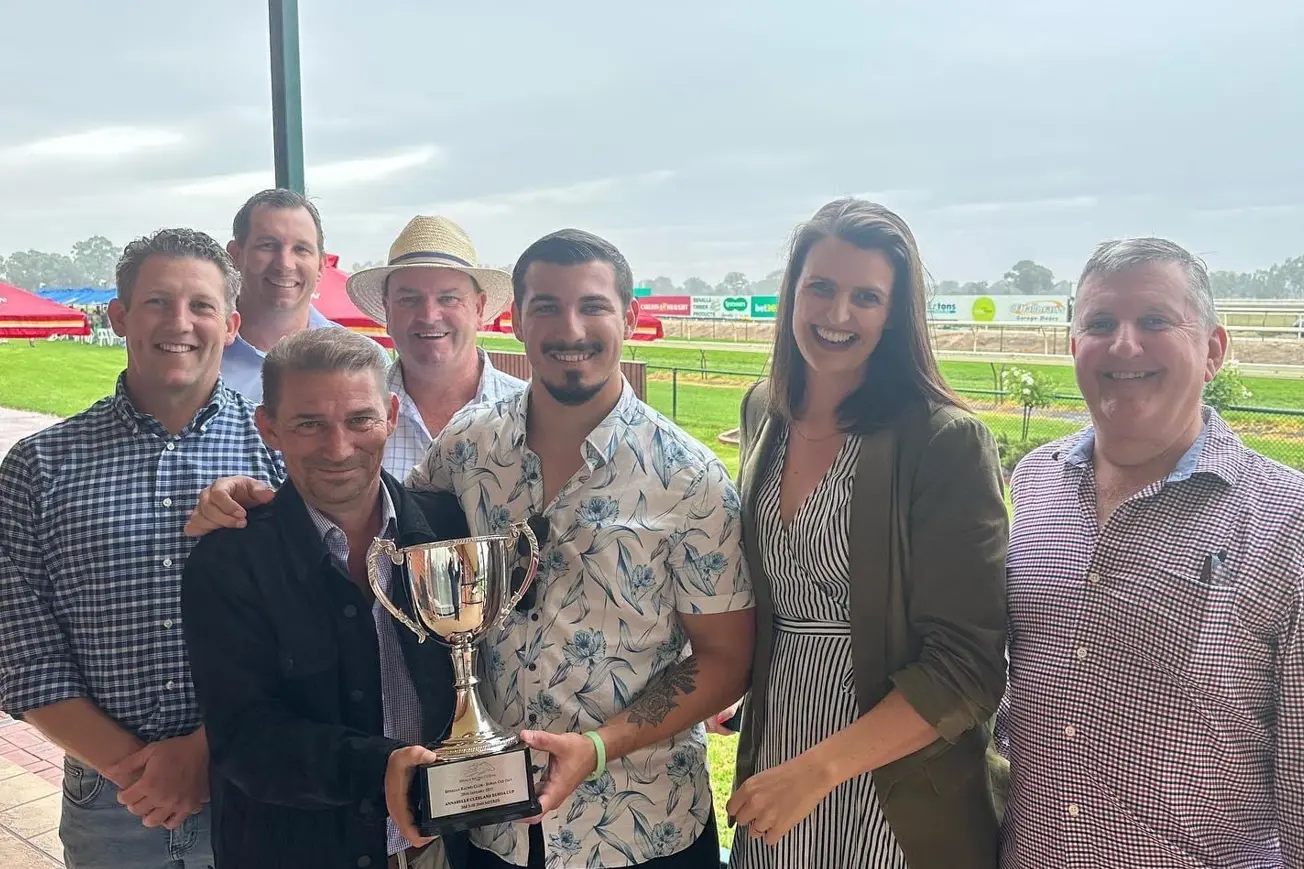 CUP DAY: The Annabelle Cleeland Euroa Cup was held on Sunday, January 29 with Ceardai winning the main event. Pictured is Annabelle Cleeland with the Ceardai team. Id:36841