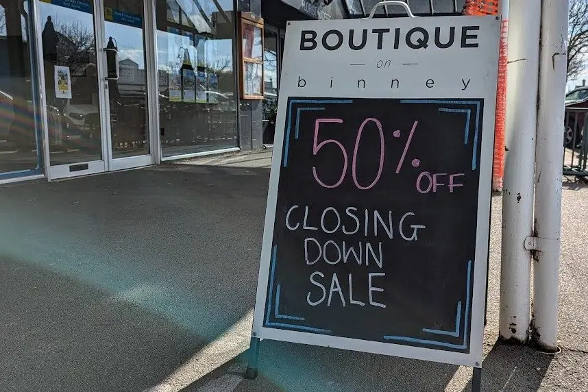 CLOSING SALE: The store\\u2019s final closing day will be on Friday, August 16. A half-price sale began on August 5. PHOTO: Darren Chaitman