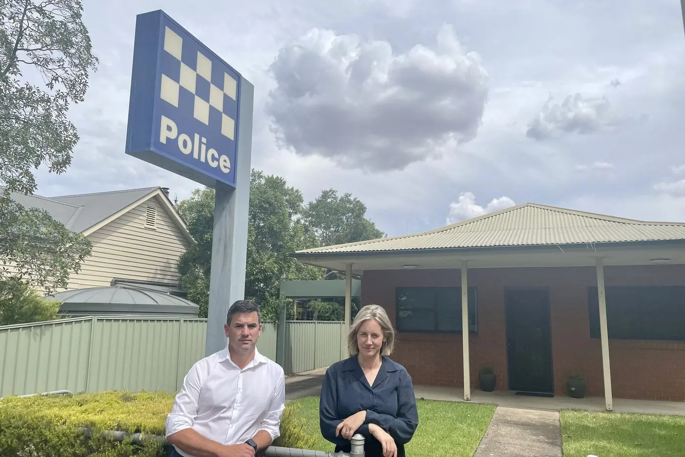 DIRE NEED: Brad Battin, Shadow Minister for Police, visited Euroa Police Station last week with Nationals deputy leader and Member for Euroa Steph Ryan and they concluded the station needs major improvement of amenities. PHOTO: Clemence Carayol Id:21368