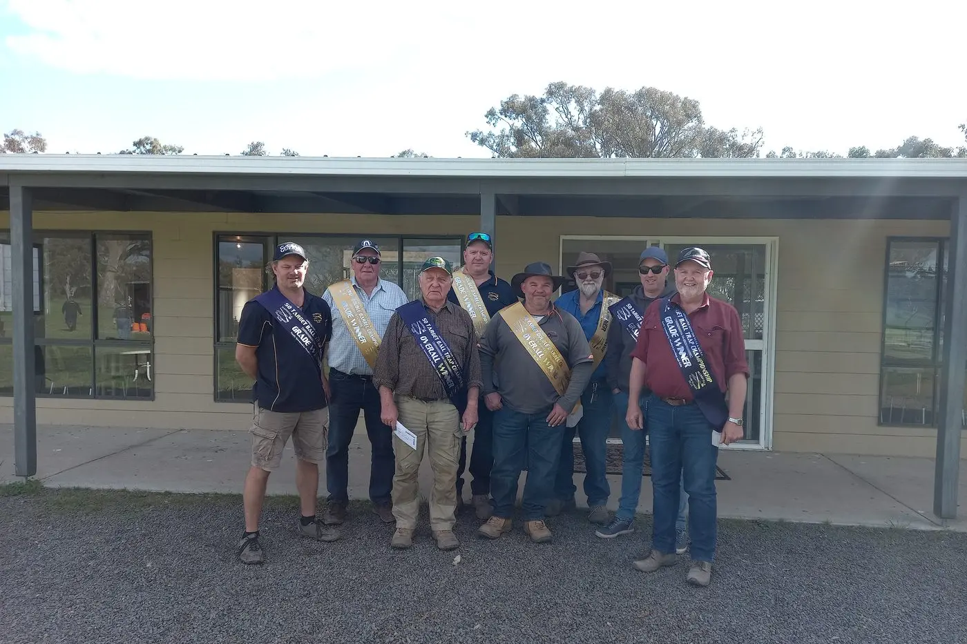 WINNERS ARE GRINNERS: Winners on the day of the Mansfield Clay Target Club October shoot.  Id:32296