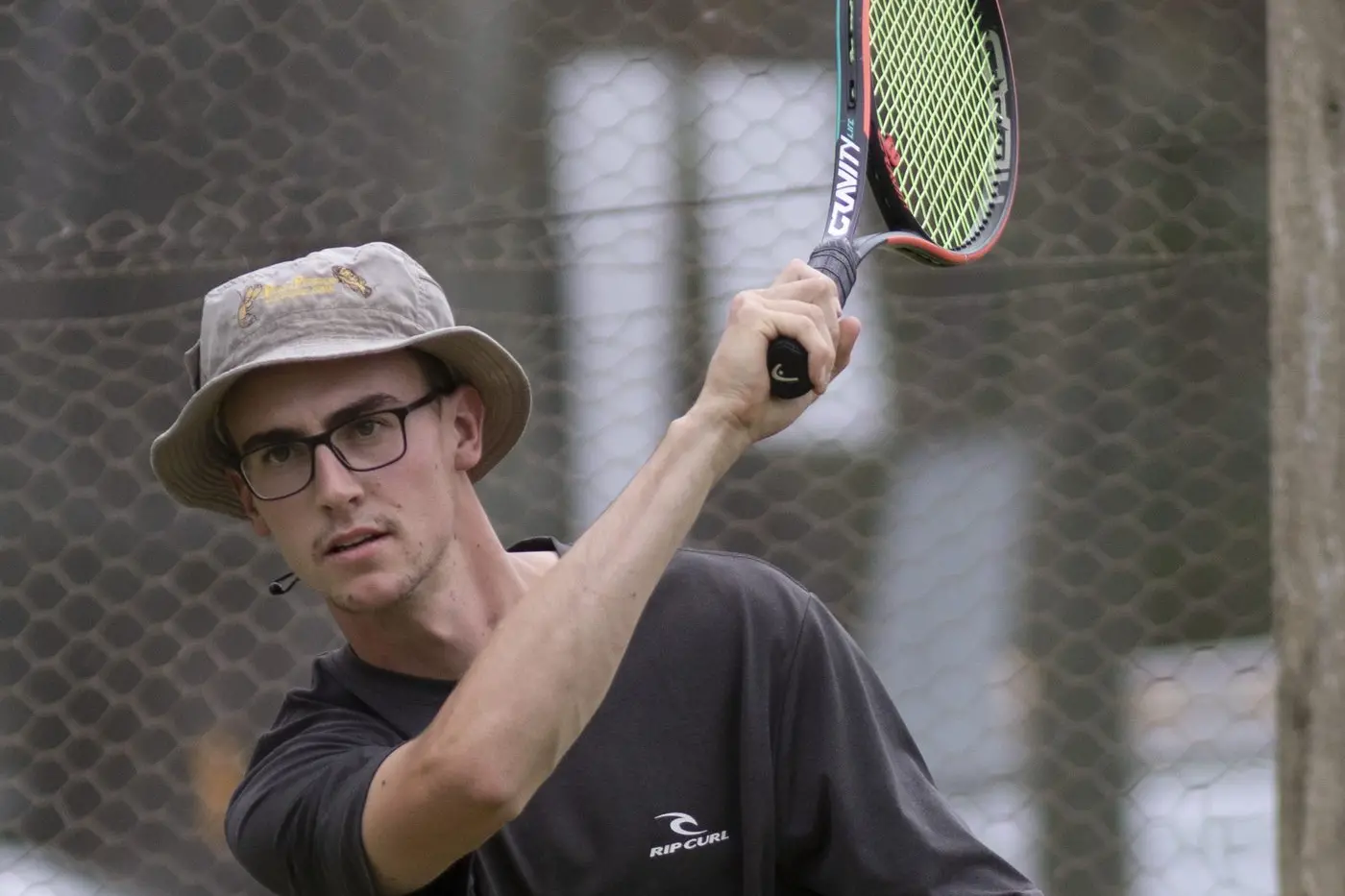 THE GRANDSON: Grandmother/grandson duo in Julie Harrington and Josh Higgins (pictured) put on a sizzling display in the heat. PHOTOS: Dale Mann