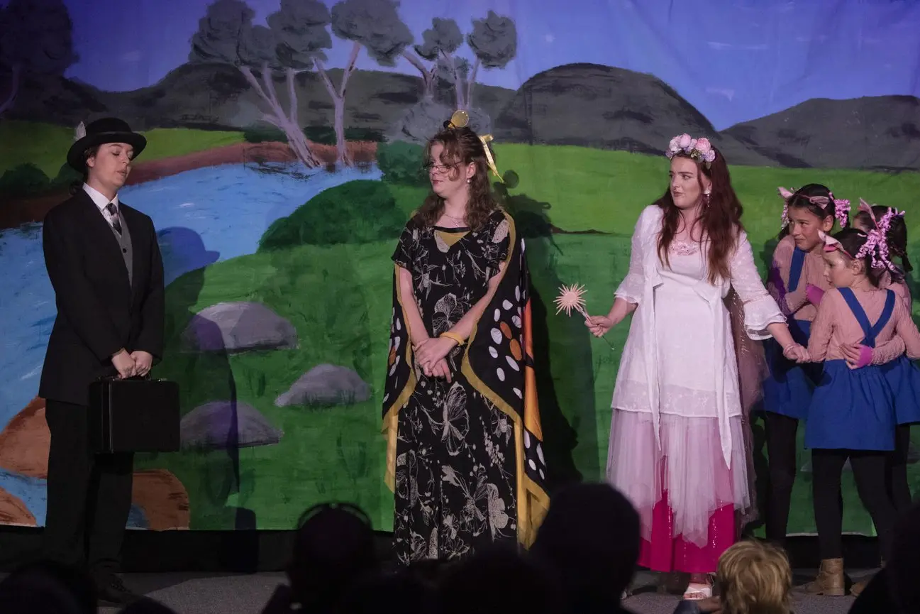 A TWIST ON THE CLASSICS: Alison Hayes\\' play \\'Uncommon Sense\\' was a chance for the young cast to \\'get a bit silly\\'. PHOTOS: Dale Mann