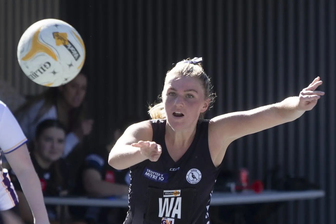 MOVING ATTACK: Bree Sudomiraki keeps the ball in motion, throwing the opposition off balance.\\nPHOTOS: Dale Mann