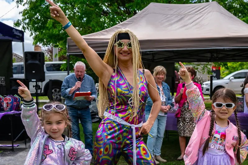 Catherine Coleiro dressed as \\u2018Driftcat\\u2019, is Australia\\u2019s first professional female drift driver, and won the 2024 Revved Up Retro Fashion Show, as well as the Drift Car category.
