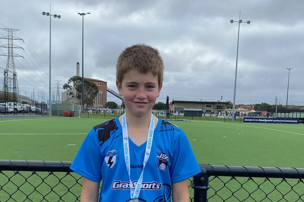 STAR PLAYER: Aidan Hamill won his Under 12 NW Lightning Team\\'s Players\\' Player Award at JSC. PHOTO: Chris Chittik