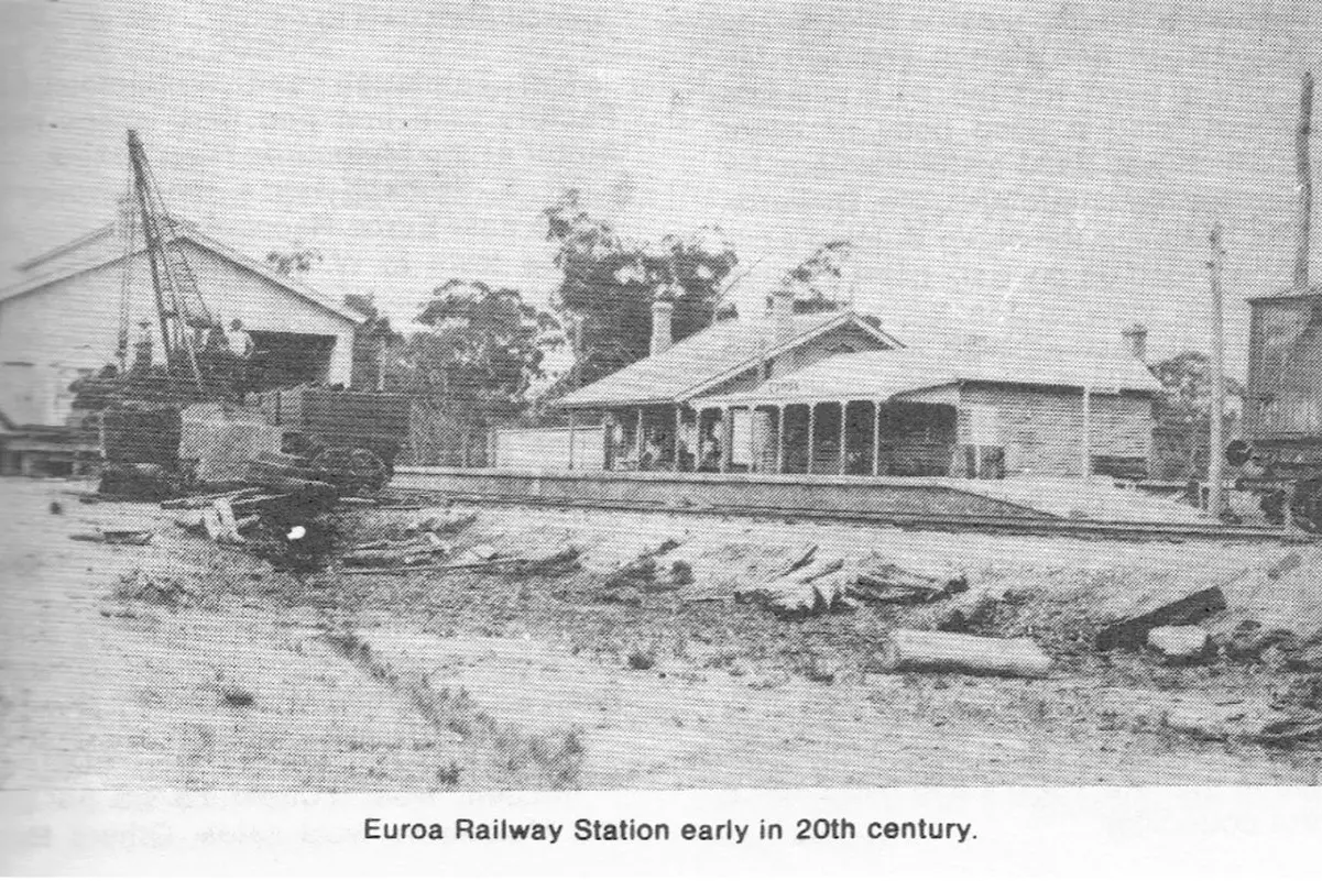 EARLY DAYS: The Euroa Goods shed in the early 20th century. PHOTO: Euroa Historical Society