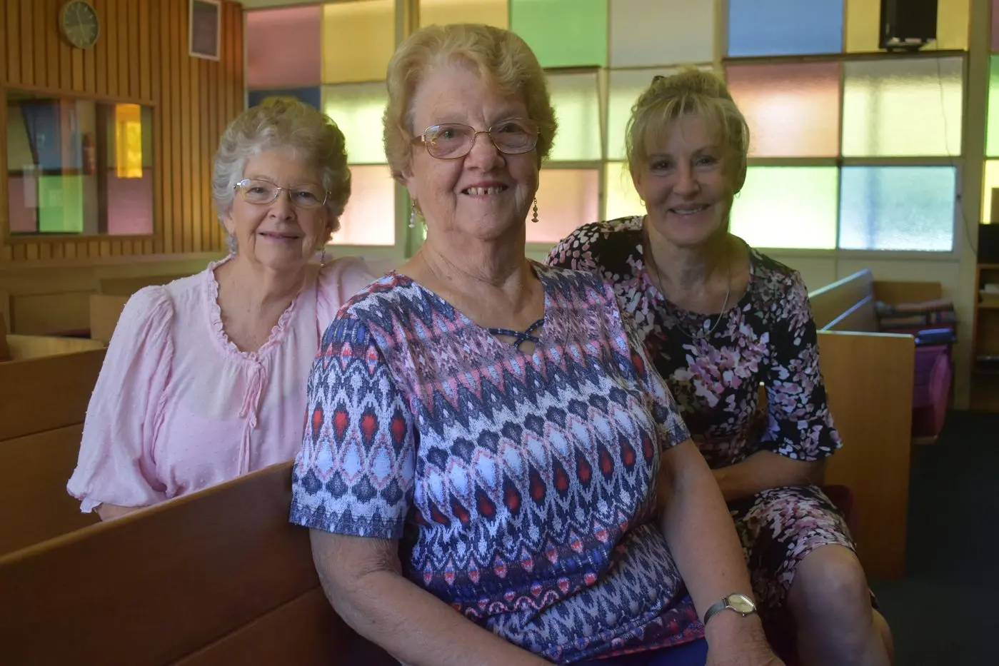 PRAYING FOR OTHERS: Leading this year\\'s World Day of Prayer at the Euroa Baptist Church were Coral Bruce (front), Glenda Nicholls (left, back) and Sue Pickett. PHOTO: Pam Zierk\\u2013Mahoney Id:38171