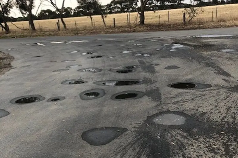 IMPROVEMENTS NEEDED: Residents have called on council to improve roads across the shire, including Industrial Crescent (pictured). Local residents and business owners petitioned council to improve the road earlier this year. PHOTO: Di Grant