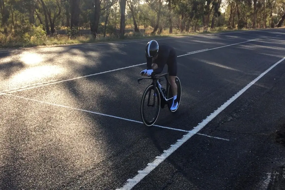 FASTEST: The mercurial Alan Adams blitzed the A grade with the fastest time of the day in 49 minutes, 55 seconds.