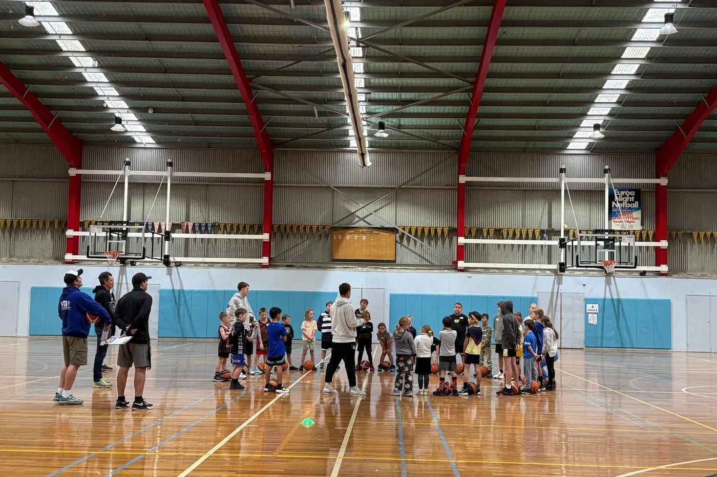 GRANT SUPPORT: Several Euroa sporting clubs have received funding through the State Government\\u2019s Sporting Club Grants Program. Pictured: Euroa basketballers at the recent Winter Warm Up.