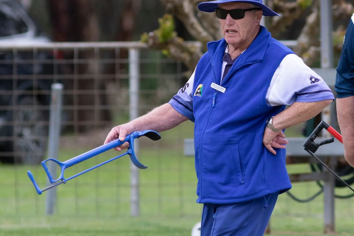 CLUB LEADER: Ken Sutcliffe showcases his passion for the game as he leads the team. PHOTOS: Dale Mann