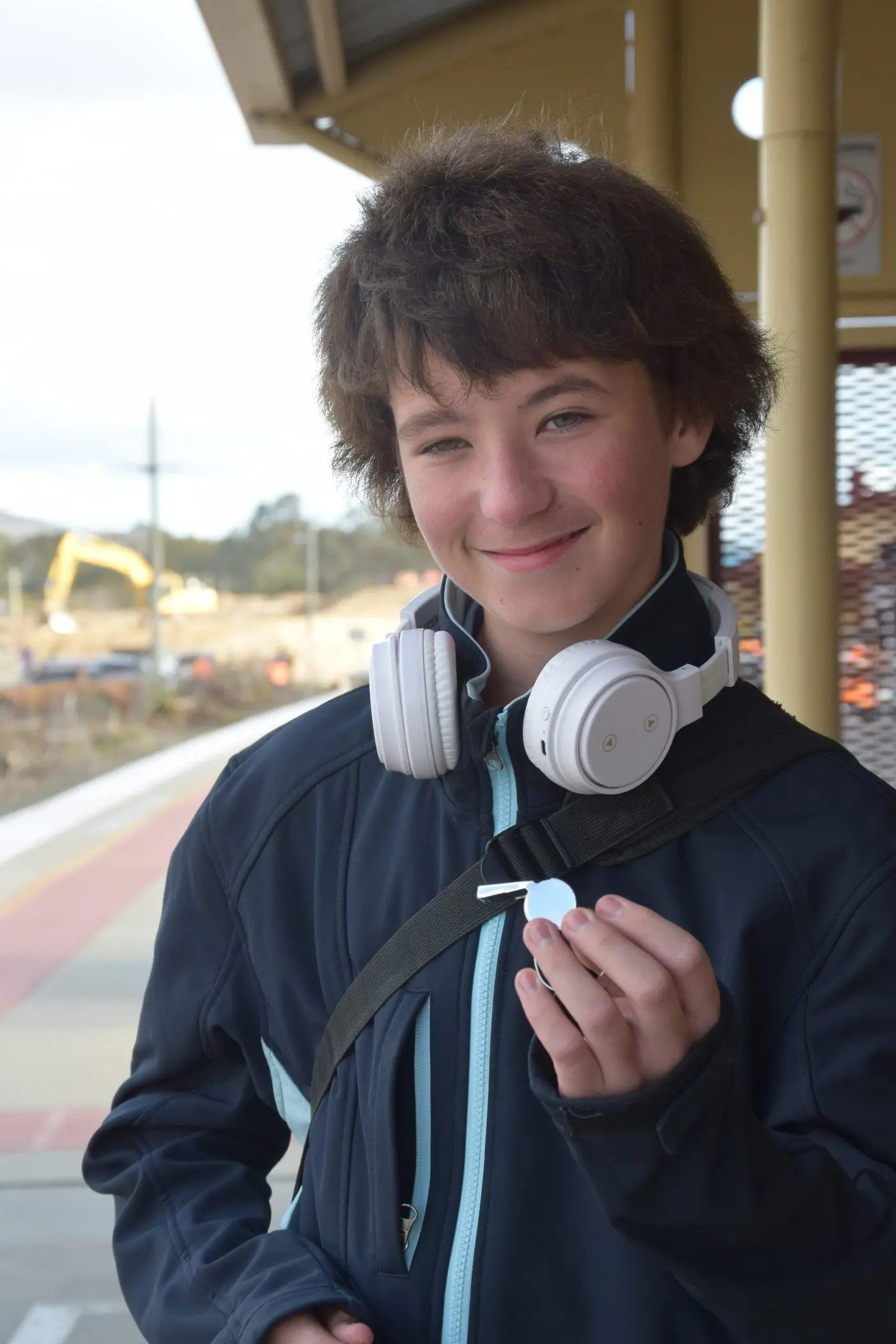 YOUNGER GENERATION: Logan Horoba sports his umpire\\'s whistle but has already made a decision on Euroa\\'s forthcoming railway precinct. \\u201CI have seen the plans \\u2013 it looks good,\" he said.