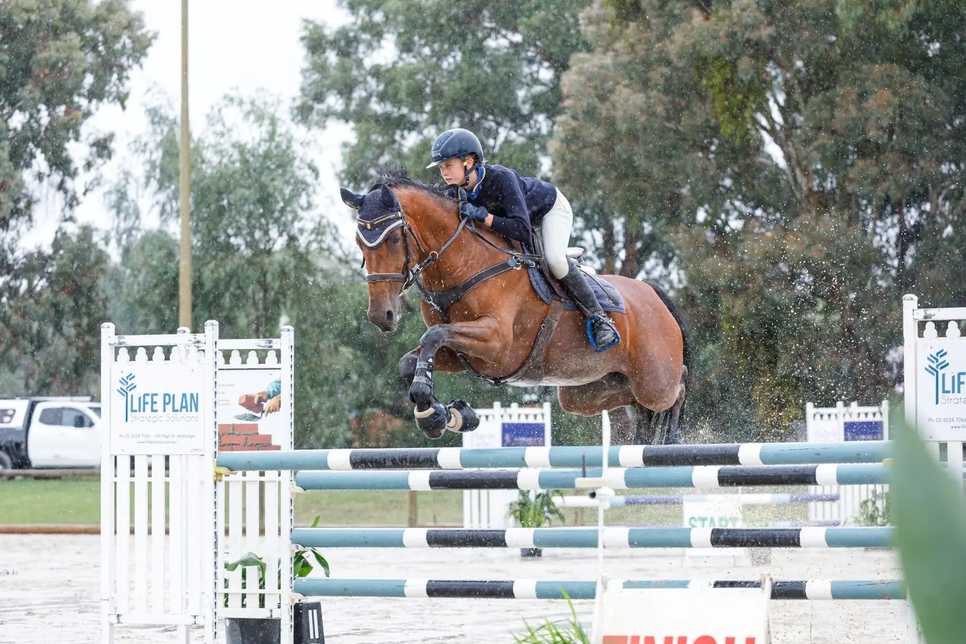 FLYING NEAR TO PERFECT:\\nStrathbogie\\'s Charli Hill, competing at Albury on Clover. \"I am a bit of a perfectionist and showjumping suits in this regard.\\u201D