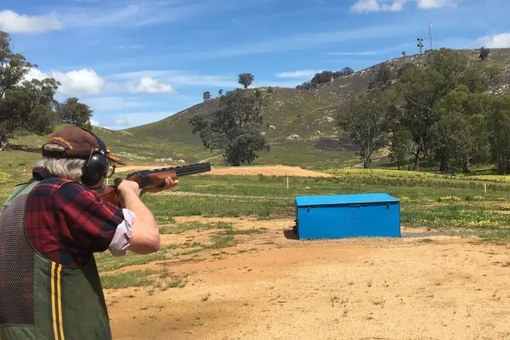 NEAR PERFECT CONDITIONS: Tony Rohrlach takes time to hone his skills at the Violet Town Complex. PHOTO: John King