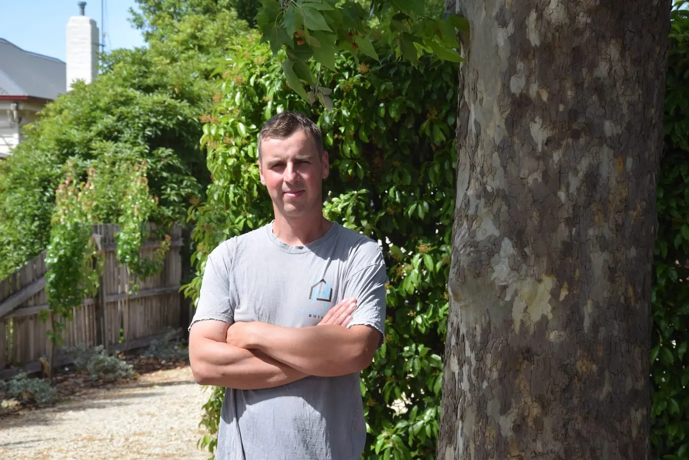 SAVE OUR STREET: Affected Anderson Street resident Nick Sayers is concerned by Inland Rail\\'s proposed slip lane extension. PHOTO: Darren Chaitman