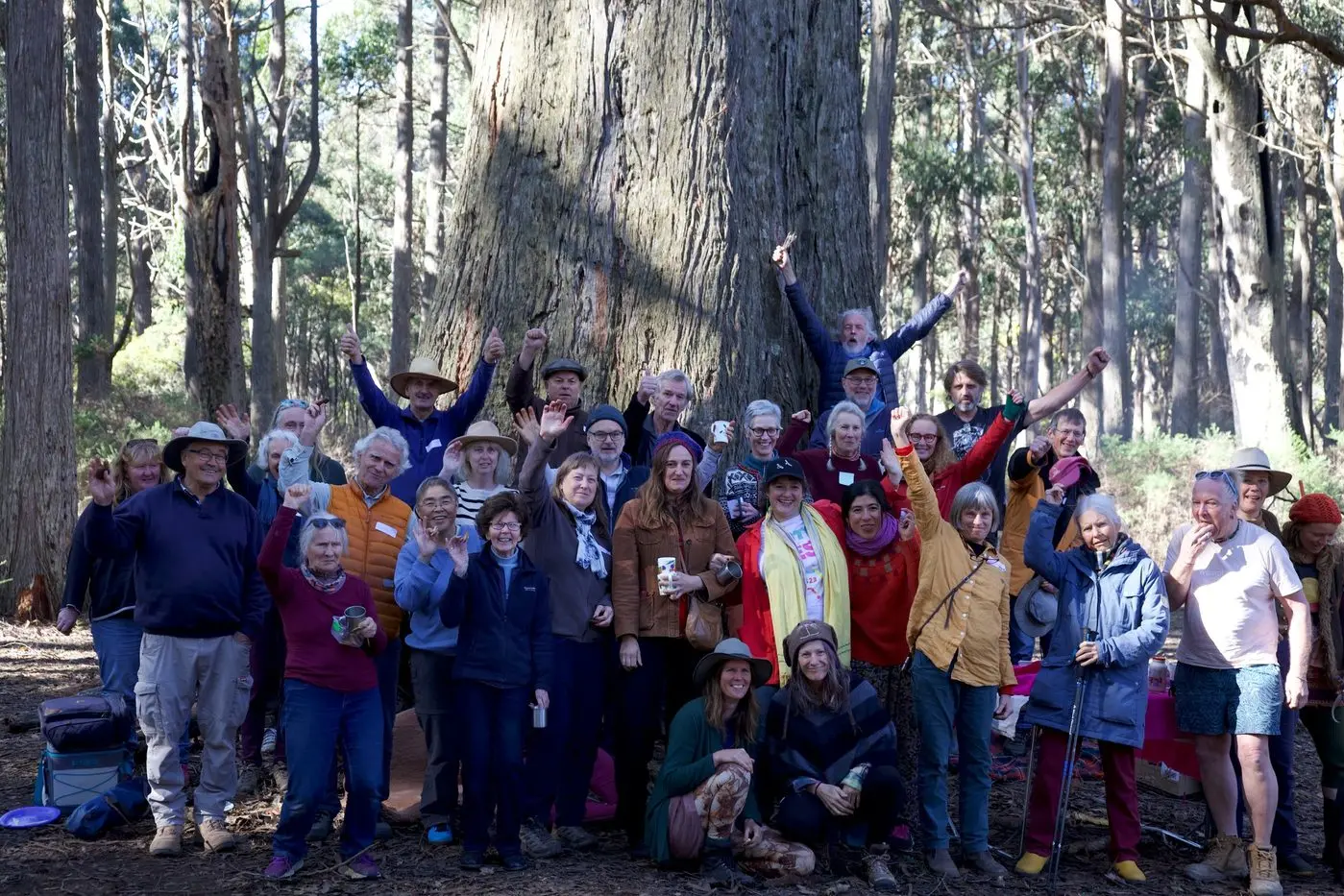 SUPPORTERS: Strathbogie Forest supporters, including Mayor Laura Binks, pictured in September.