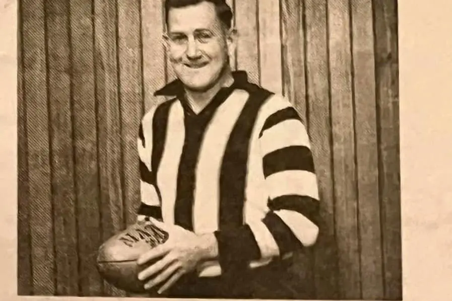 COLLINGWOOD ERA: Dick O\\'Bree recruited to the Magpies in 1956.
