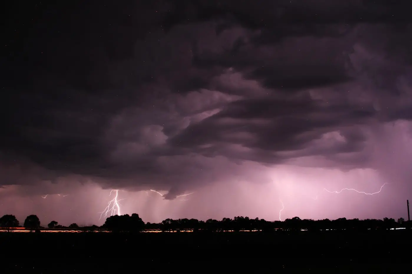 LIGHTS OUT AGAIN: During a lightning storm on Wednesday last week, 24,000 AusNet customers went offline. PHOTO: Julie Harrison, Benalla, Facebook