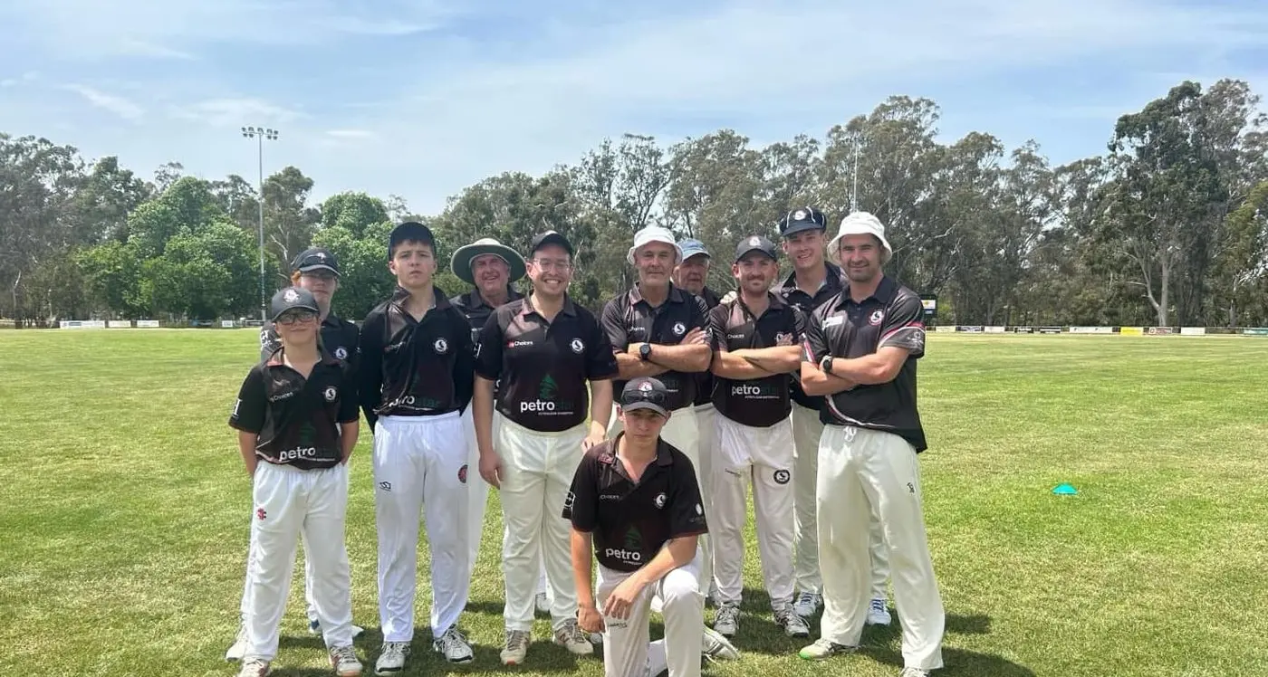 Jack Wilson's 100th game with Euroa Cricket Club