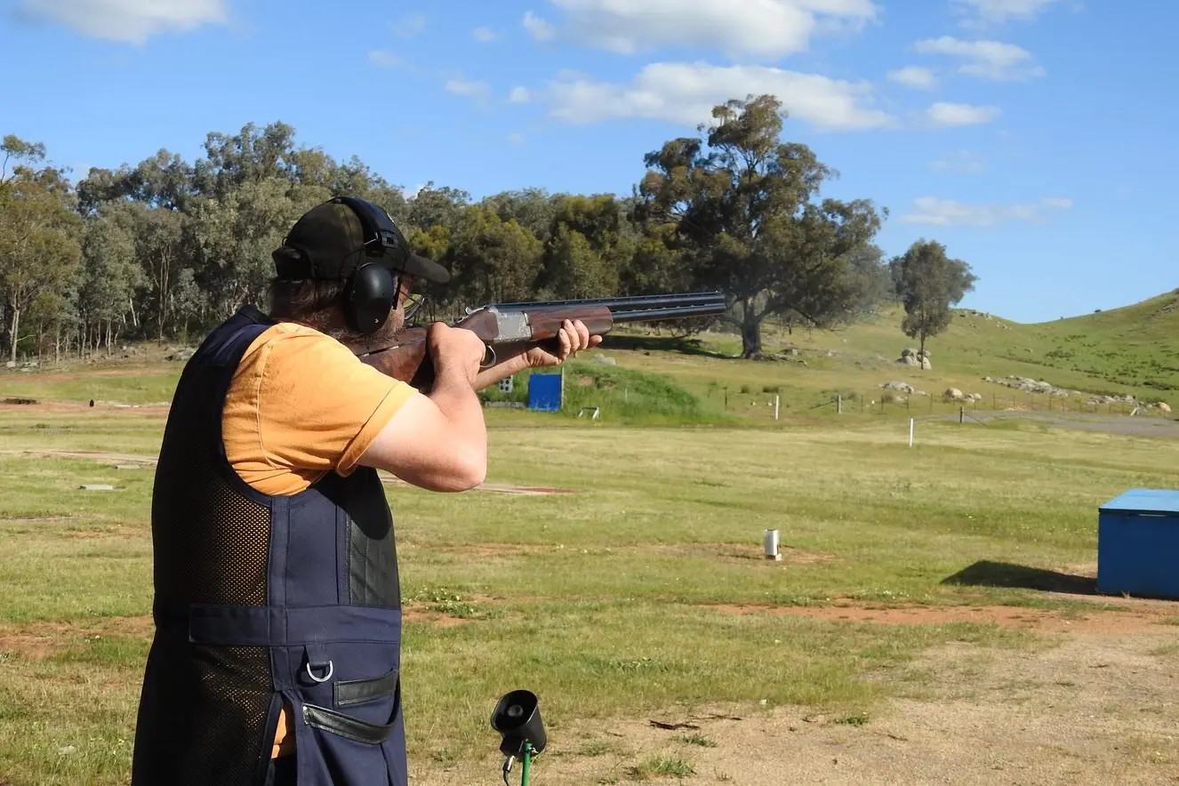 STRAIGHT AND NARROW: Brett Ford skillfully shooting his way to claim the High Gun Sash.