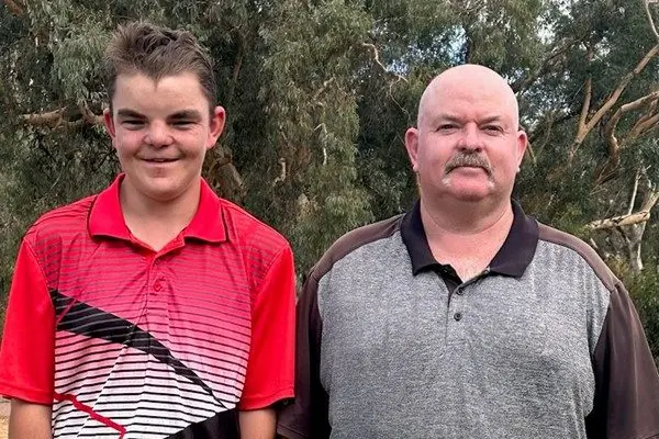 LABOUR DAY MEN\\'S LEADERS: Walt and Ash Pedder were among the golfing winners at Euroa Golf Club.