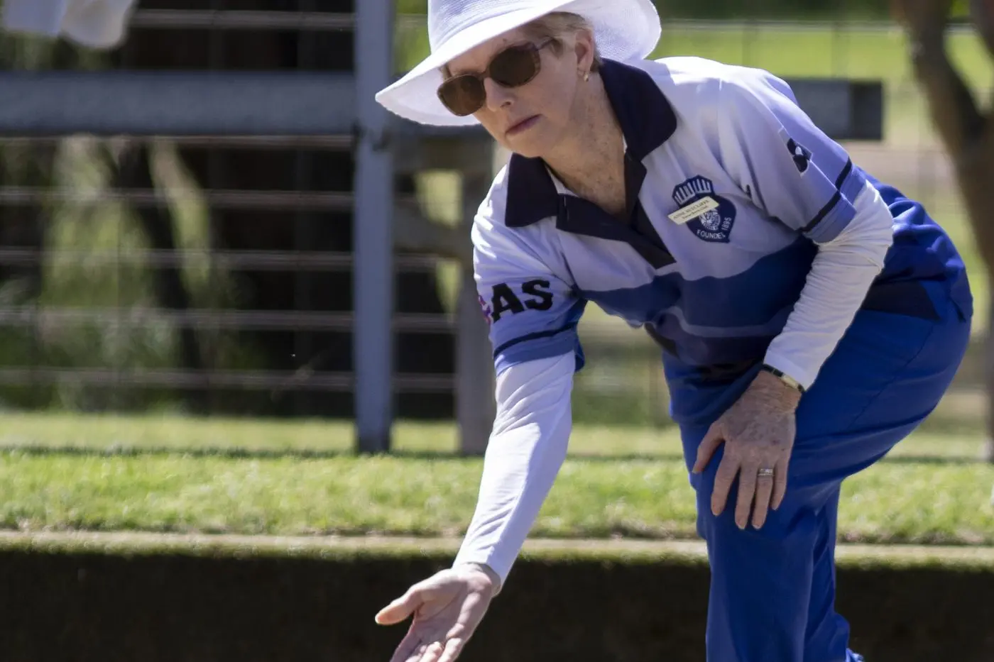LAYING IT DOWN: Anne Sutcliffe gets in some early practice as the competition heats up this week. PHOTOS: Dale Mann