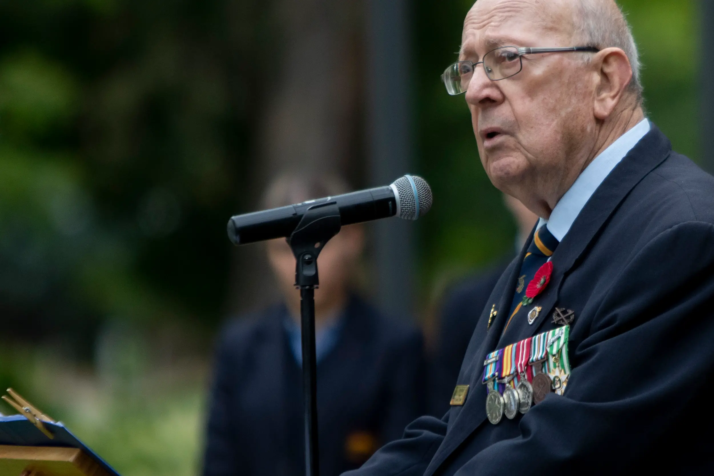 <p>GREAT LOSS: Euroa RSL sub-branch president Phil Munt spoke at the Remembrance Day ceremony in Euroa. PHOTO: Dale Mann</p>\\n