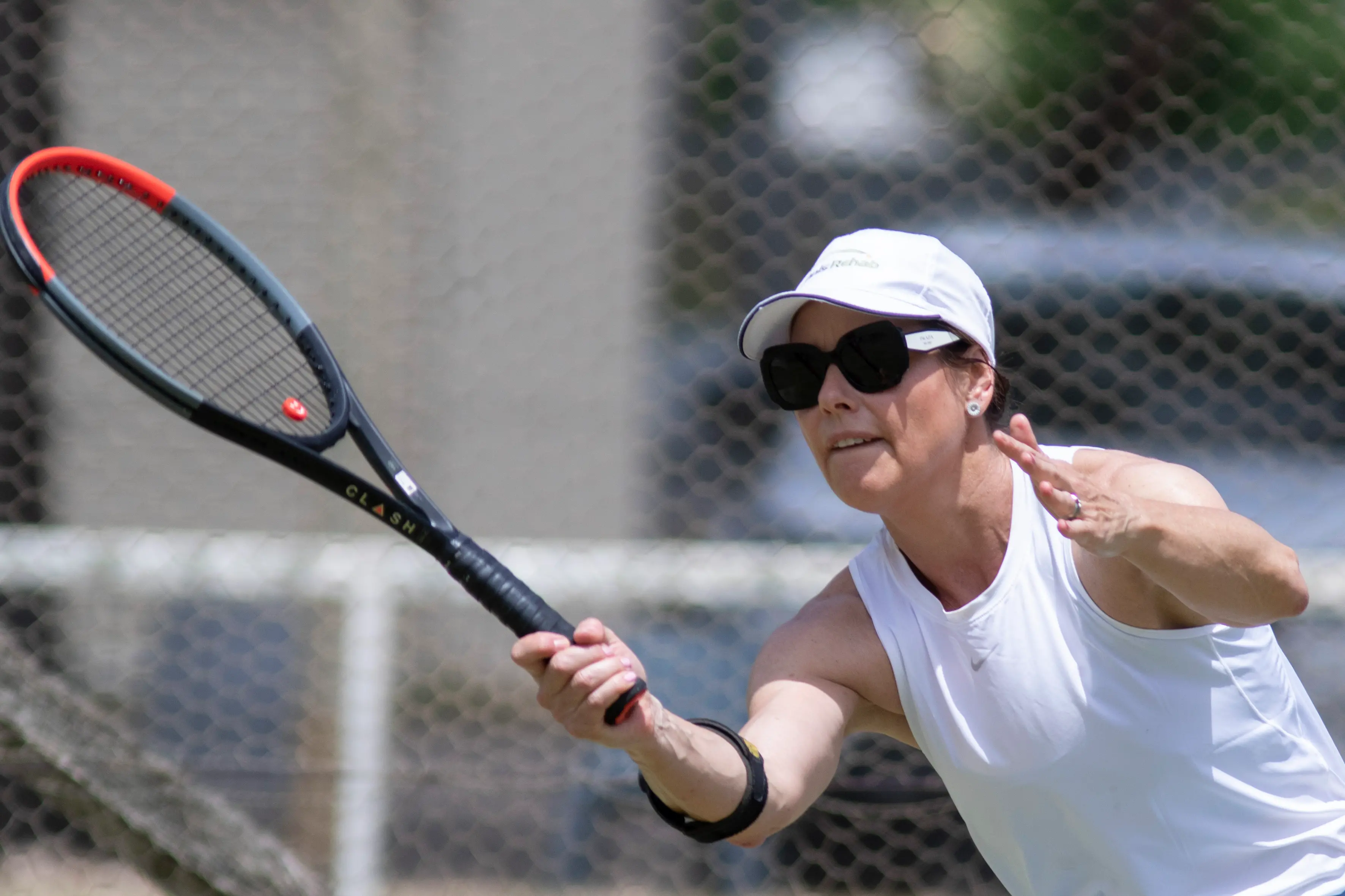<p>CLASSY KRISTEN: A look of concentration accompanied Kristen Davey\\'s play. PHOTO: Dale Mann</p>\\n