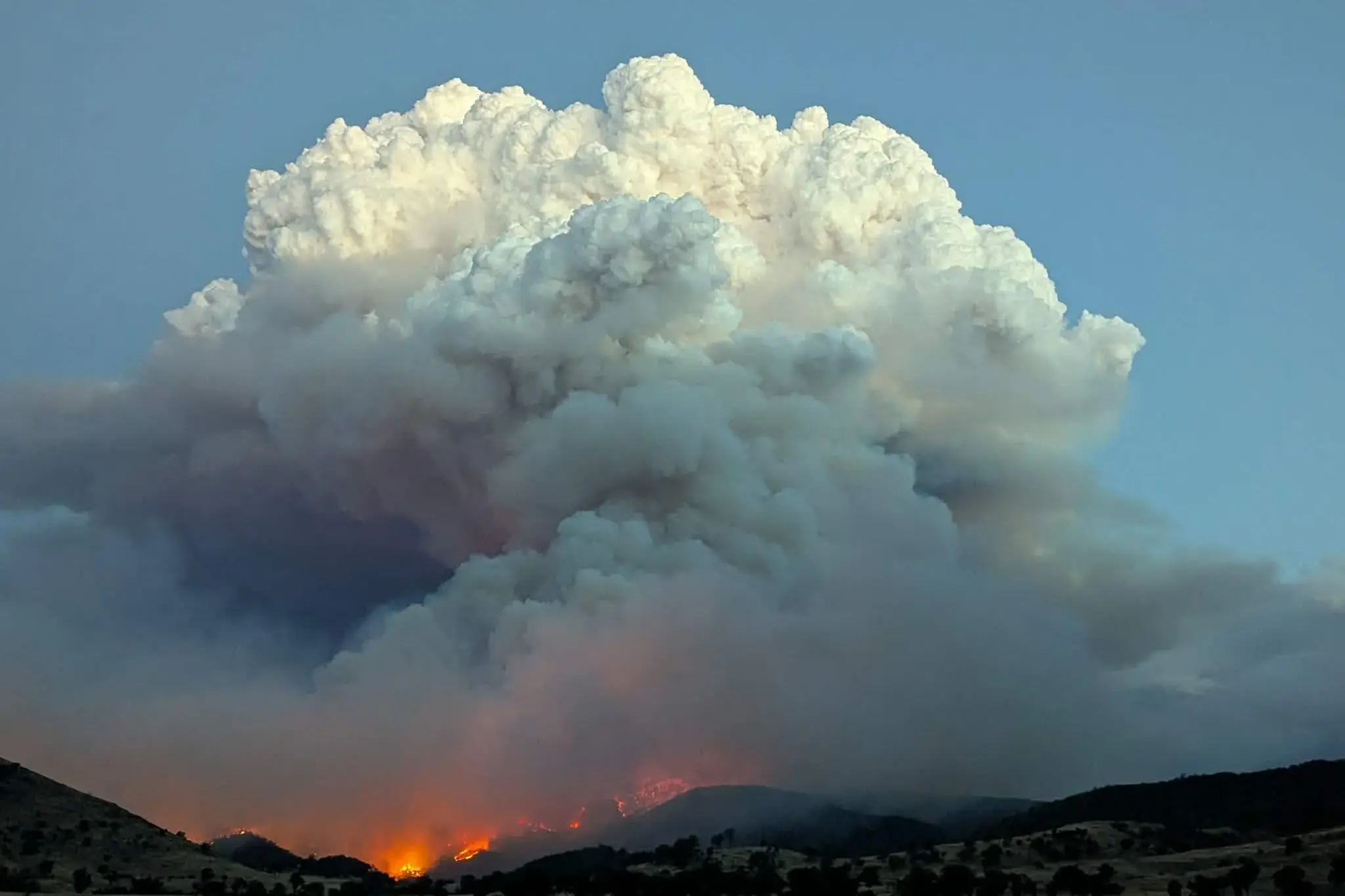 <p>SMOKE PLUMES: A Total Fire Ban was declared statewide on Saturday as multiple fires remain out of control. PHOTO: DEECA</p>\\n