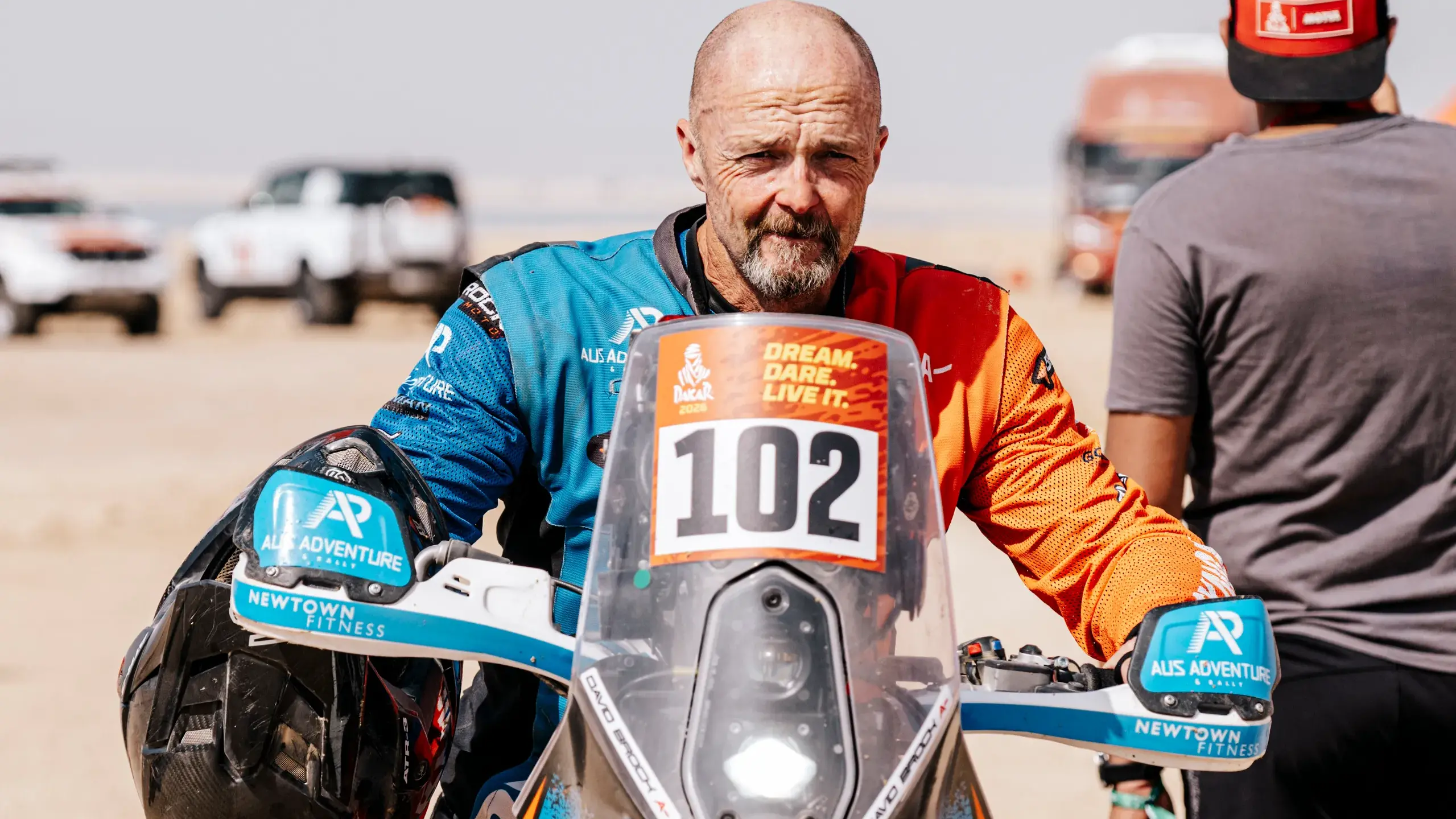 Held together by sticky tape, Brock conquers the Saudi sands