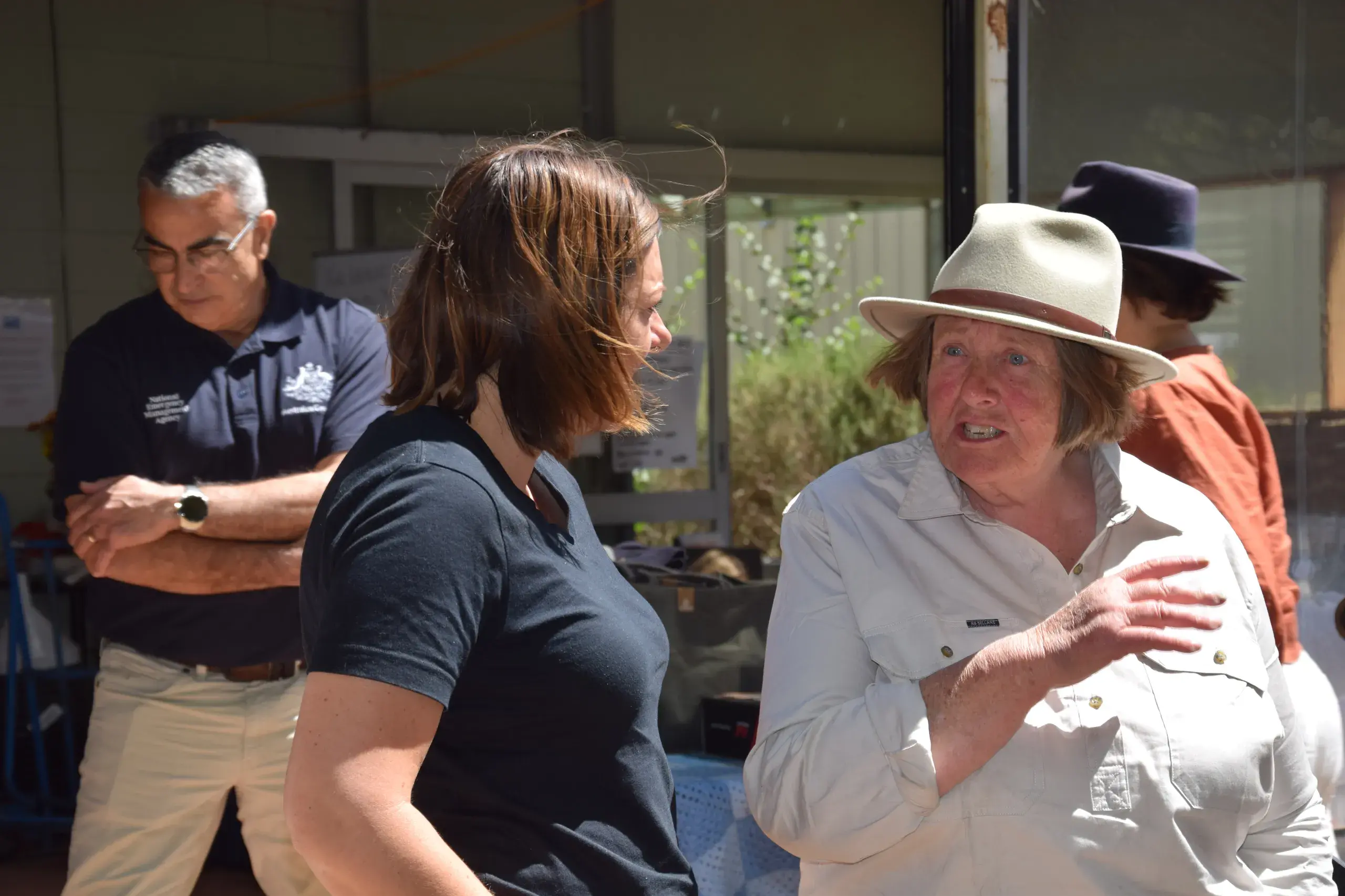 <p>RENEWAL FOR ENVIRONMENT: Janet Hagan (right) talks with Federal Minister for Emergency Management Kristy McBain. PHOTO: Andy Wilson</p>\\n