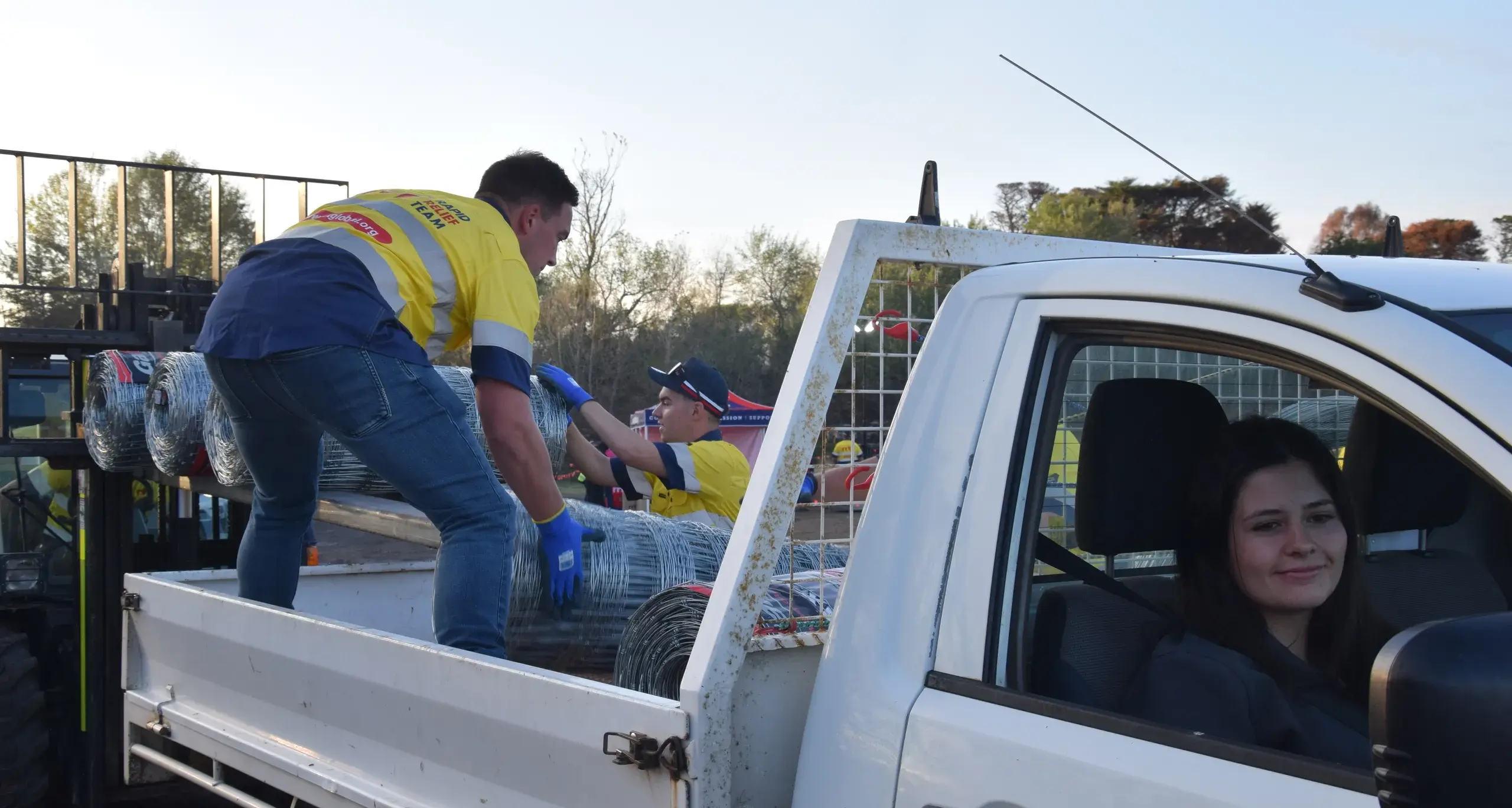 Army of relief lands in Ruffy