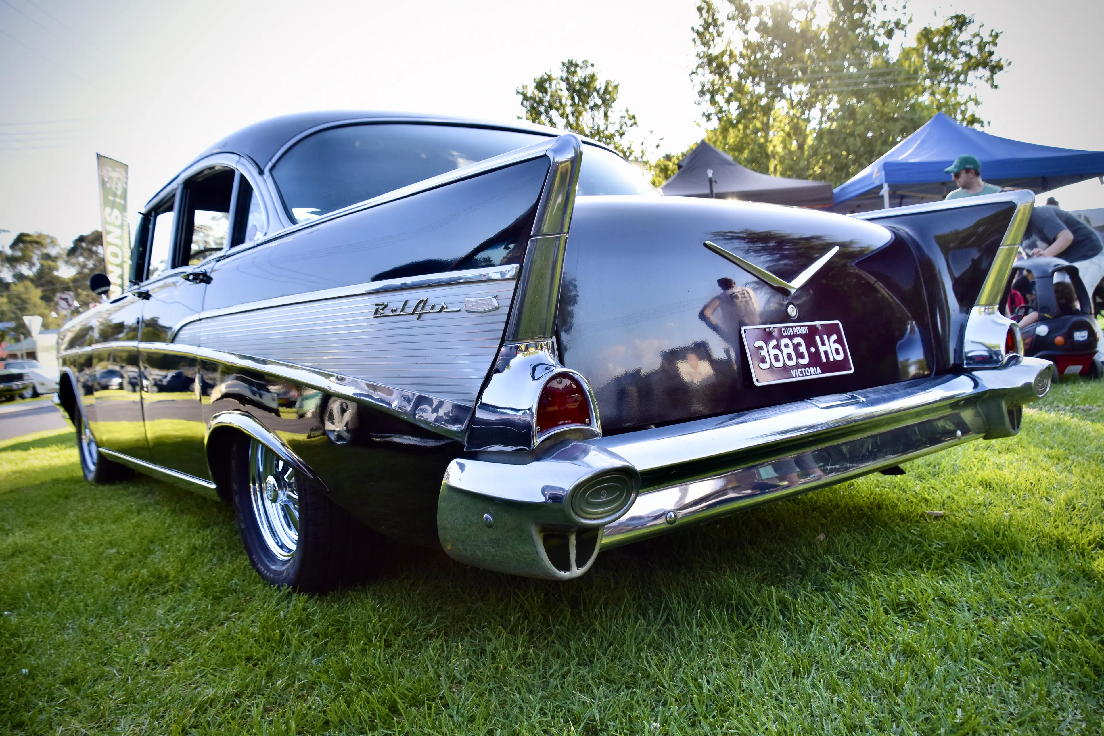 Car show stalls
